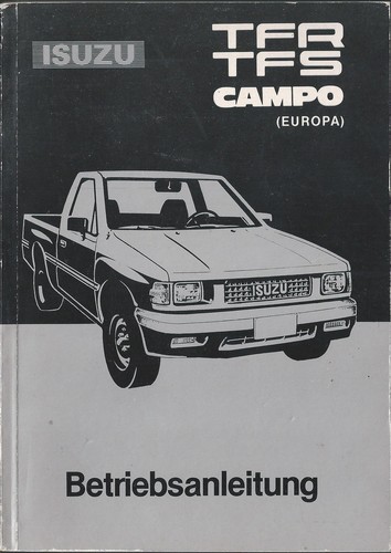 Isuzu tfr tfs campo - tfs, manuale