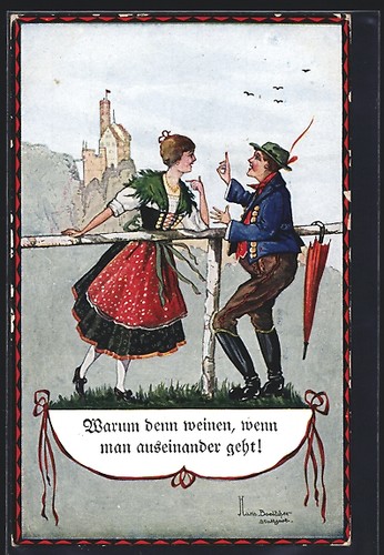Cartolina artista hans - cartolina, d'artista