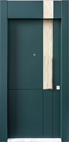 Porta ingresso verde scuro - porta,