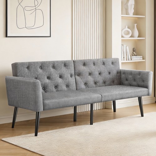 Divano letto pieghevole grigio