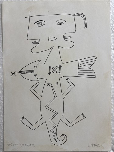Victor brauner disegno - brauner, su