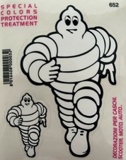 ADESIVO MICHELIN DIVERTENTE PER DECORAZIONI AUTO-MOTO-CASCO 11X7.2CM - 4.8X3.3CM