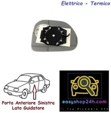 PIASTRA VETRO SPECCHIO RETROVISORE SX PER FIAT 500L LIVING TREKKING SPECCHIETTO