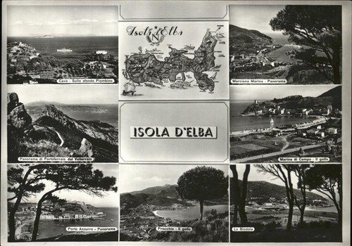Isola elba cavo sullo sfondo - d'elba,