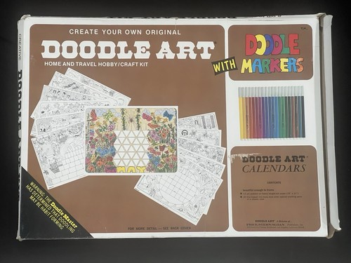 Kit calendario 1977 doodle art - kit,