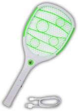 Racchetta Zanzare Elettrica 3500V ricarica USB, Racchetta zanzare a batteria, Po