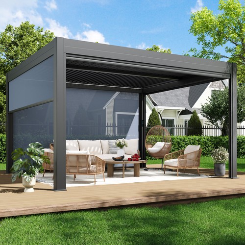 10x13 motorized louvered - motorized,