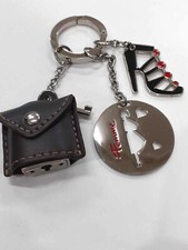 Portachiavi acciaio moda fashion con scarpetta e lucchetto cromia femme