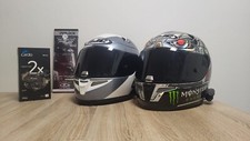 CASCHI MOTO HJC USATI CON INTERFONO CARDO FREECOM CASSE JBL SU UNO DEI DUE