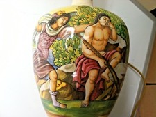 ANTICA LAMPADA VASO CERAMICA