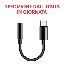 Adattatore per Auricolari da USB Tipo-C a 3,5mm Jack Audio Stereo Cavo AUX