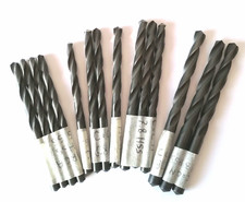14 PUNTE DA TRAPANO PROFESSIONALI HSS RETTIFICATE  CODOLO CILINDRICO per METALLI