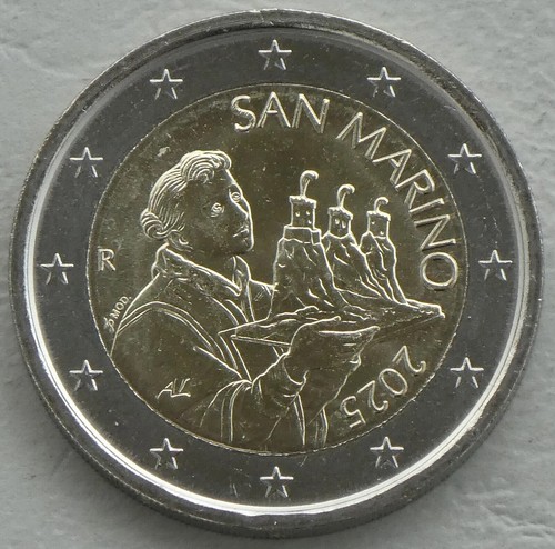San marino euros 2025 sin - san, 2