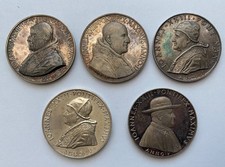 Lotto Medaglie Annuali Argento Papa Giovanni XXIII