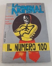 Kriminal  ediz. Corno n. 100 del 1967 CON ADESIVO ottimo Originale Non da Reso