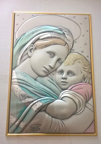 Quadro madonna lastra - quadro,