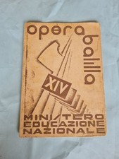 OPERA BALILLA pagella