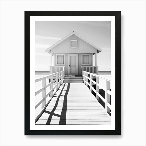 Beach house stampa artistica - house,
