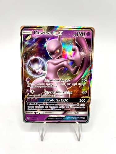 Carta pokemon mewtwo 73 - mewtwo, gx