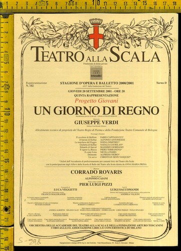 Teatro alla scala locandina - teatro,