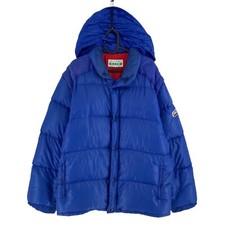 Diadora Giacca Puffer In Piuma Con Cappuccio Blu Navy Taglia M