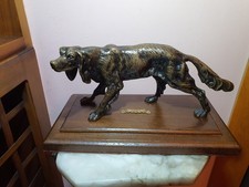 Antica scultura bronzo cane - antica,