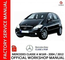 MERCEDES CLASSE A W169 2004/2012 WORKSHOP MANUAL REPAIR SERVICE WIRING DIAGRAMS