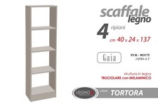 SCAFFALE LIBRERIA 4 RIPIANI