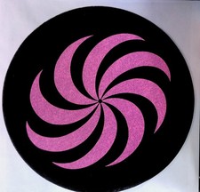 TECHNICS SLIPMATS SPIRALE Coppia Panni Antistatici per Dj Piatti Giradischi 