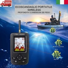 ECOSCANDAGLIO PORTATILE WIRELESS RILEVATORE DI PESCI 100 M ATTREZZATURA DA PESCA