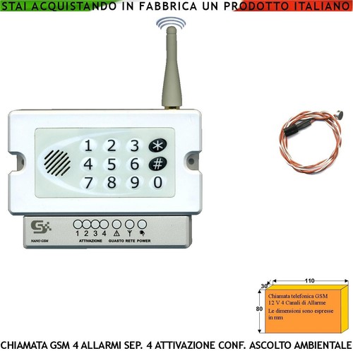 Combinatore gsm canali furto - combinatore,