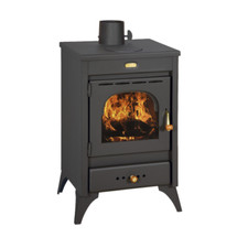 Kir9 12kW Black Steel Wood