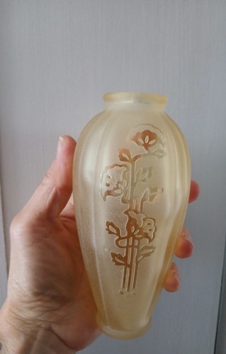 Vasetto vetro vintage con