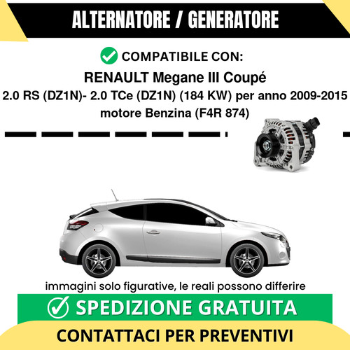 Alternatore renault megane iii - alternatore,