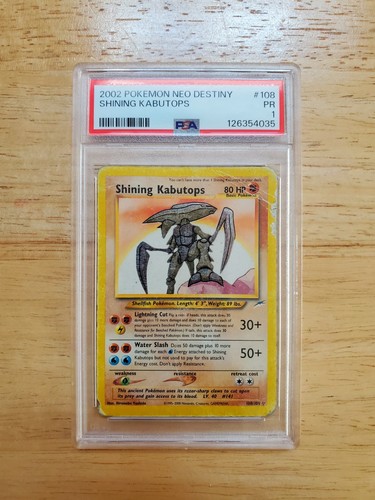 Carta pokemon psa poor 2002 - carta,