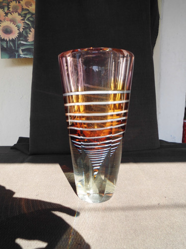 Vaso vetro sommerso murano - vaso,