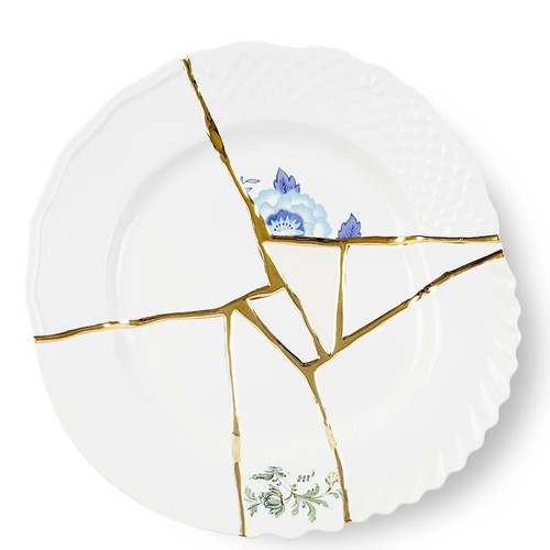 Piatto piano seletti kintsugi - piatto,