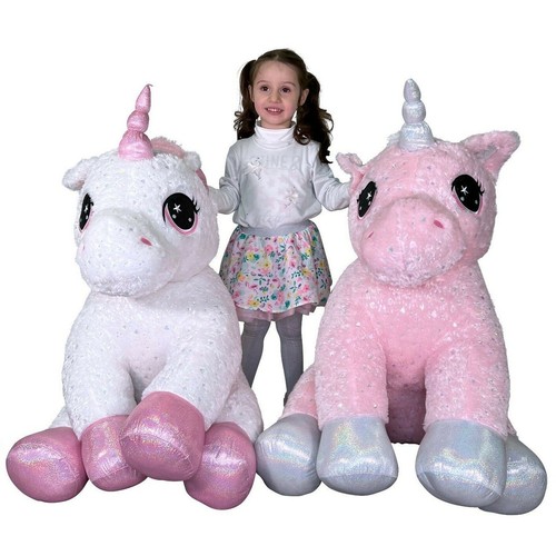 Gigante peluche unicorno - peluche, rosa