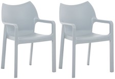 SET di 2 sedia impilabile DIVA