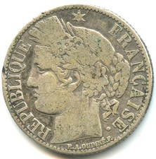 1 franco argento Cerere 1881 A