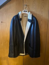 montone nero shearling vintage