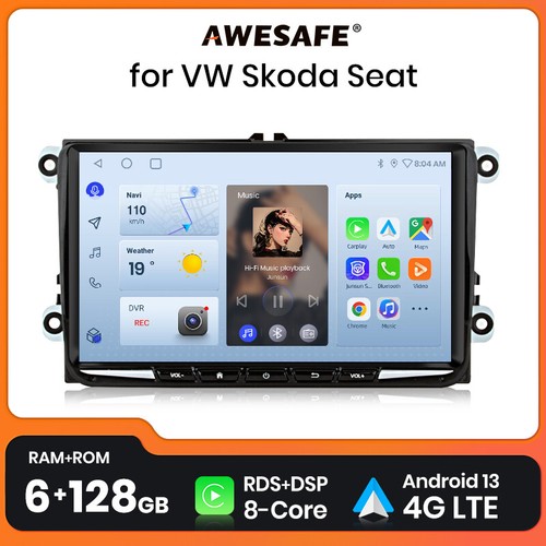 Android radio carplay 128gb - carplay, 6+128gb