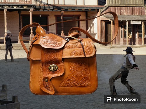 Borsa western cuoio - in,