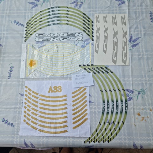 Adesivi set vari oro ruote - set,
