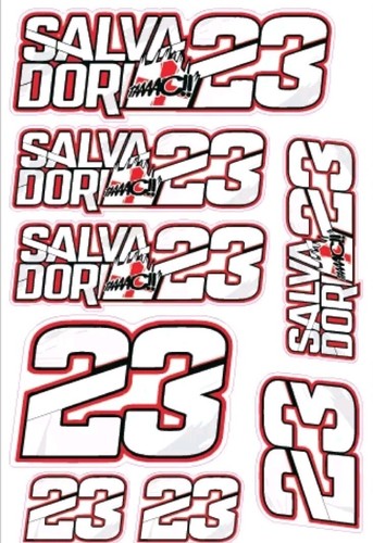 Luca salvadori moto adesivo - luca,