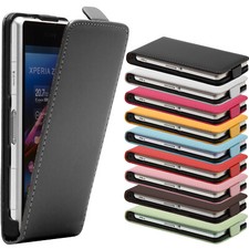 Custodia compatta Sony Xperia Z1 flip case astuccio protettivo cover