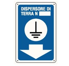 Cartello messa a terra 165X250