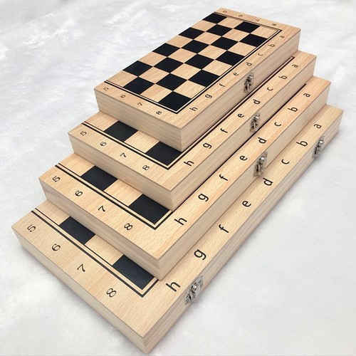 Scacchiera pieghevole legno - scacchiera,