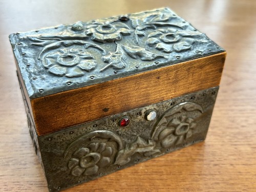 Vintage art nouveau pewter and - pewter,