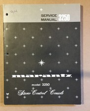 Marantz Modello 3250 Preamplificatore/Preamplificatore Manuale di Servizio *Originale*